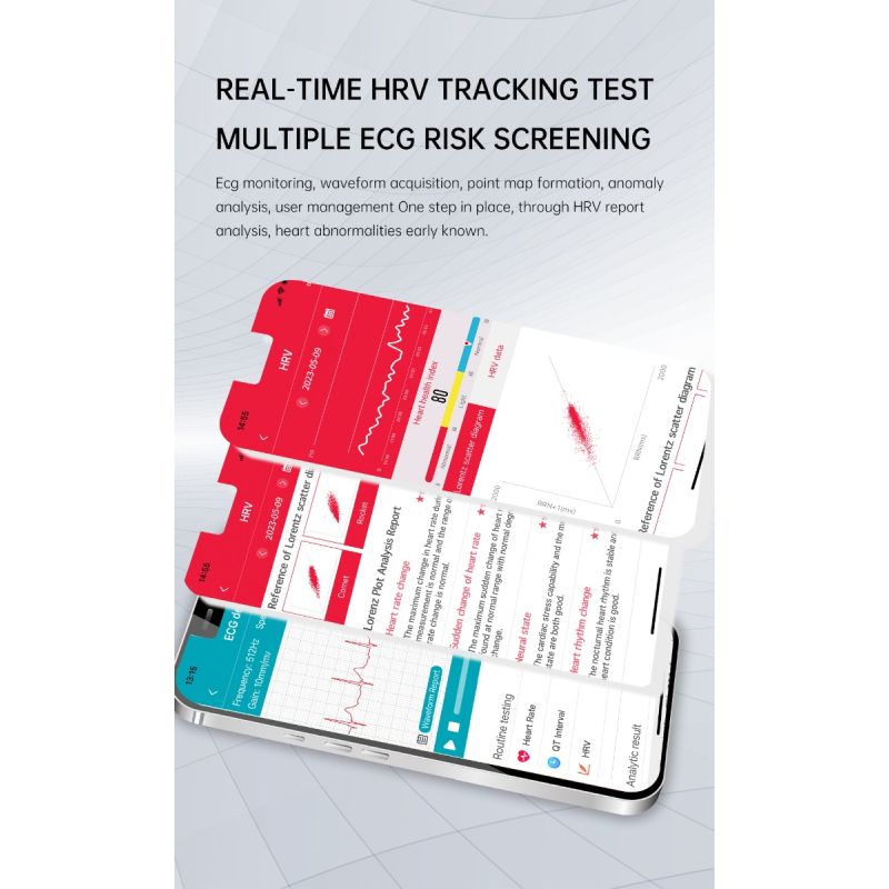 Smartklokke ET540 m/EKG, Blodsukker, Blodtrykk, Blodoksygen, Hjertefrekvens & Fitness Tracker for Kvinner