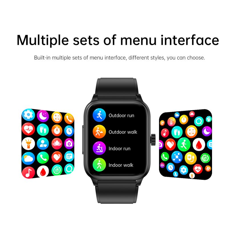 Smartklokke ET540 m/EKG, Blodsukker, Blodtrykk, Blodoksygen, Hjertefrekvens & Fitness Tracker for Kvinner