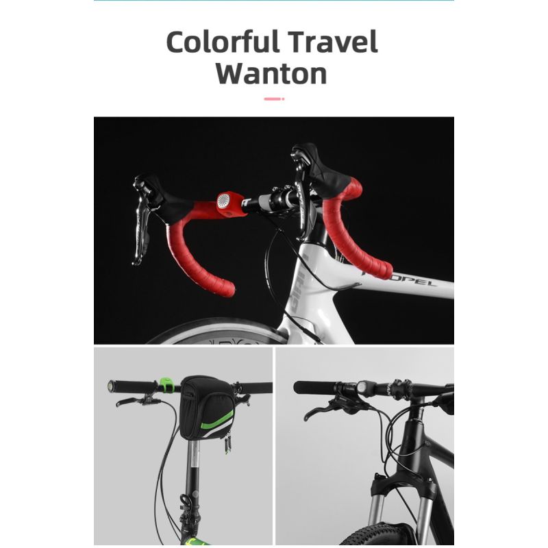 ROCKBROS Elektrisk Sykkelklokke 110 dB Horn Regntett Sykkeltilbehør for Sikkerhet MTB Bysykling Utendørs