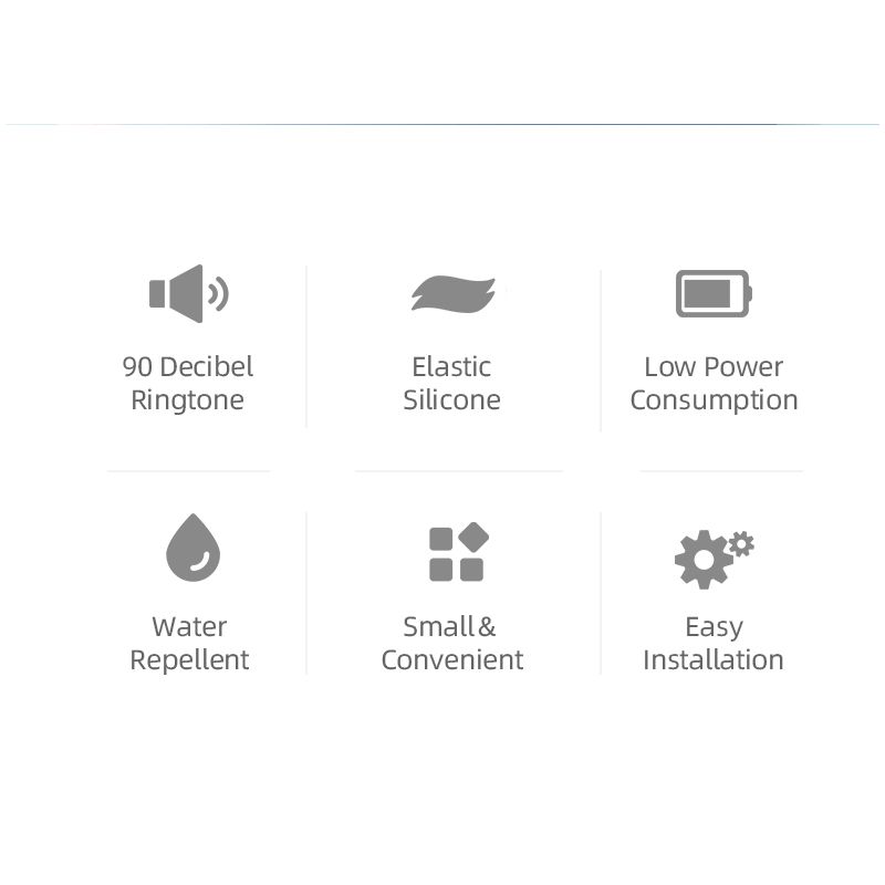 ROCKBROS Elektrisk Sykkelklokke 110 dB Horn Regntett Sykkeltilbehør for Sikkerhet MTB Bysykling Utendørs