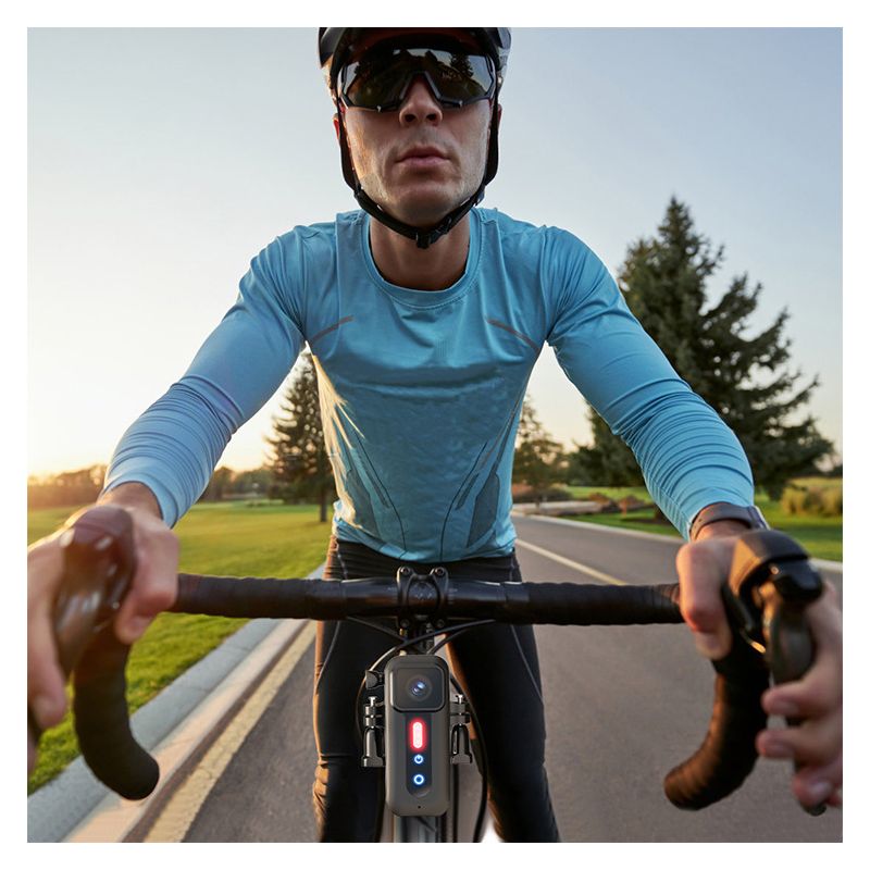 1080P Sykkelopptaker Sykkelbaklys Multifunksjonelt Kamera Utendørs Gadgets for Sykkelsikkerhet og Vlogkamerabruk