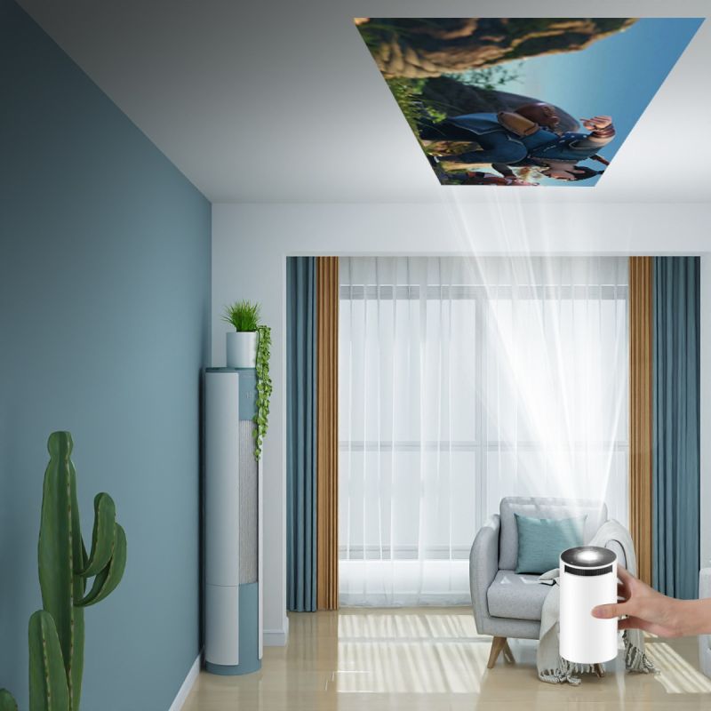 HY300 Android-projektor Smart bærbar projektor for hjemmekino 1280x720P WiFi 6 lett kompakt design