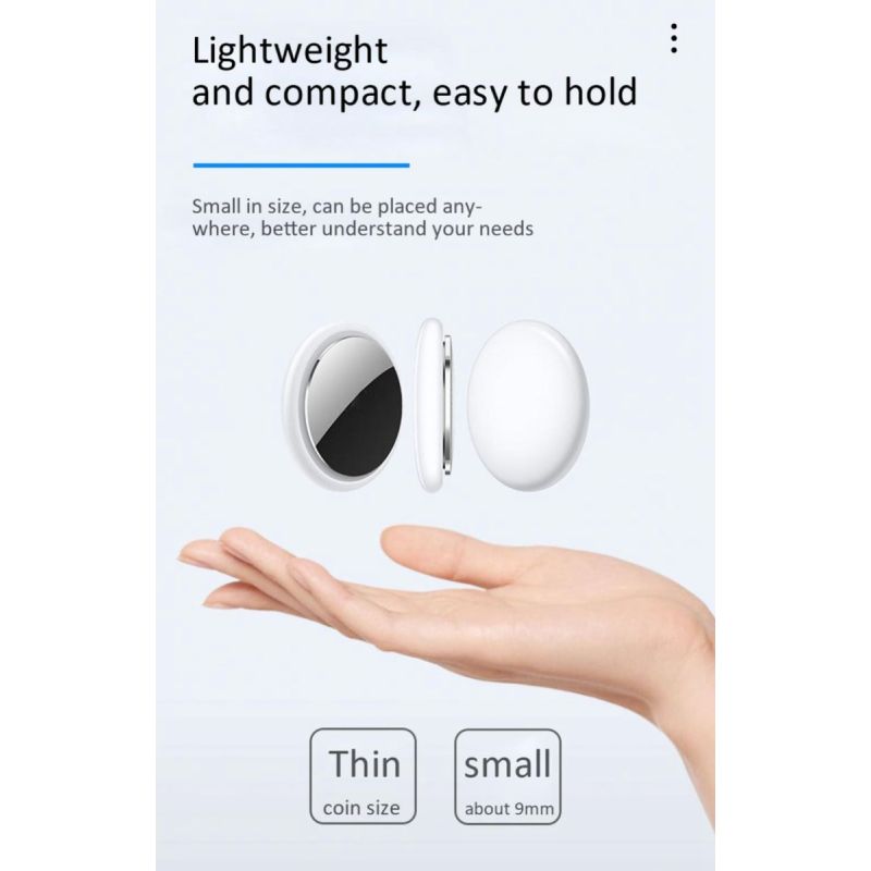 Mini GPS Tracker Bluetooth 4.0 Smart Locator Anti-Lost Lettvekt Kompakt Design Sanntids Posisjon iSearching App