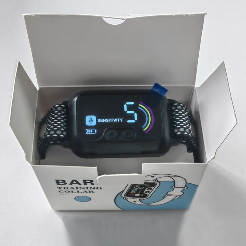 PuPoPan smart automatisk anti bjeffehalsbånd vanntett og oppladbar for effektiv og human bjeffekontroll