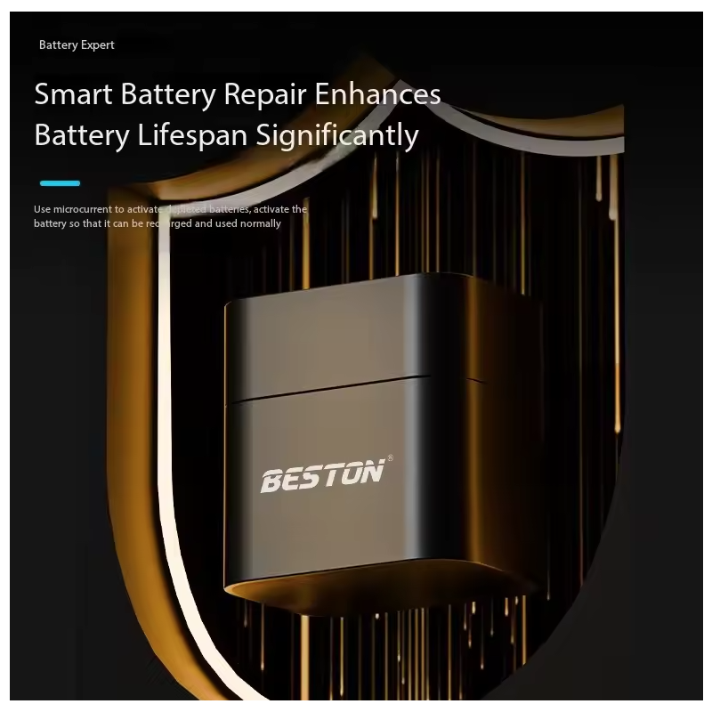 Beston Smart Batterilader 8 spor | Rask Lading for 1.5V AA Litiumbatterier 3600mWh | Batterisett