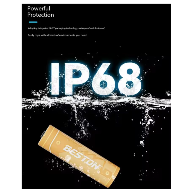 Beston Smart Batterilader 8 spor | Rask Lading for 1.5V AA Litiumbatterier 3600mWh | Batterisett