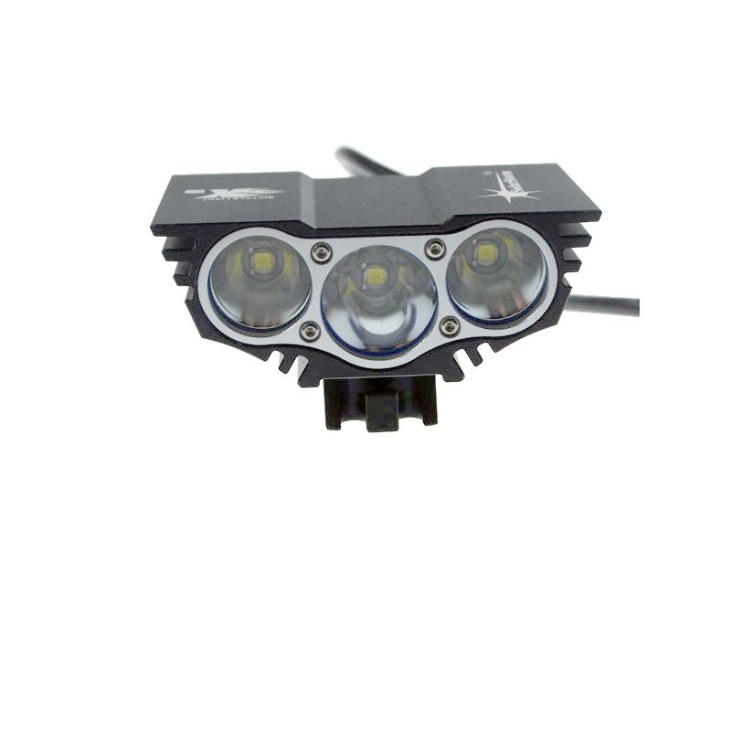 Solarstorm X3 3000 Lumens LED Sykkellamper Svart Rød for By og Skogsstier IP65 Vanntett 4 Moduser