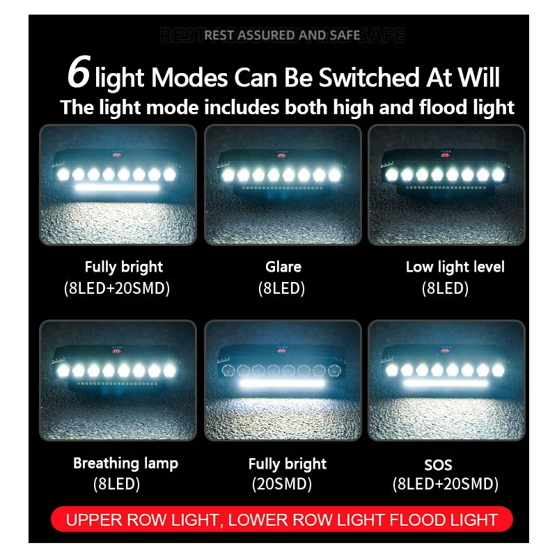 USB oppladbart sykkelfrontlys kraftig 120dB sykkelhorn vanntett sykkelsikkerhetstilbehør for eventyrlystne syklister