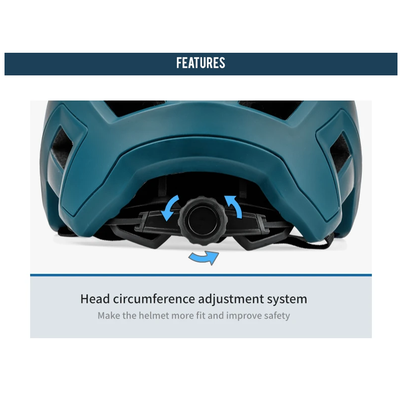 BATFOX Sykkelhjelm Terrengsykkelhjelm for menn kvinner In-Mold Teknologi Lett og Justerbar Størrelse