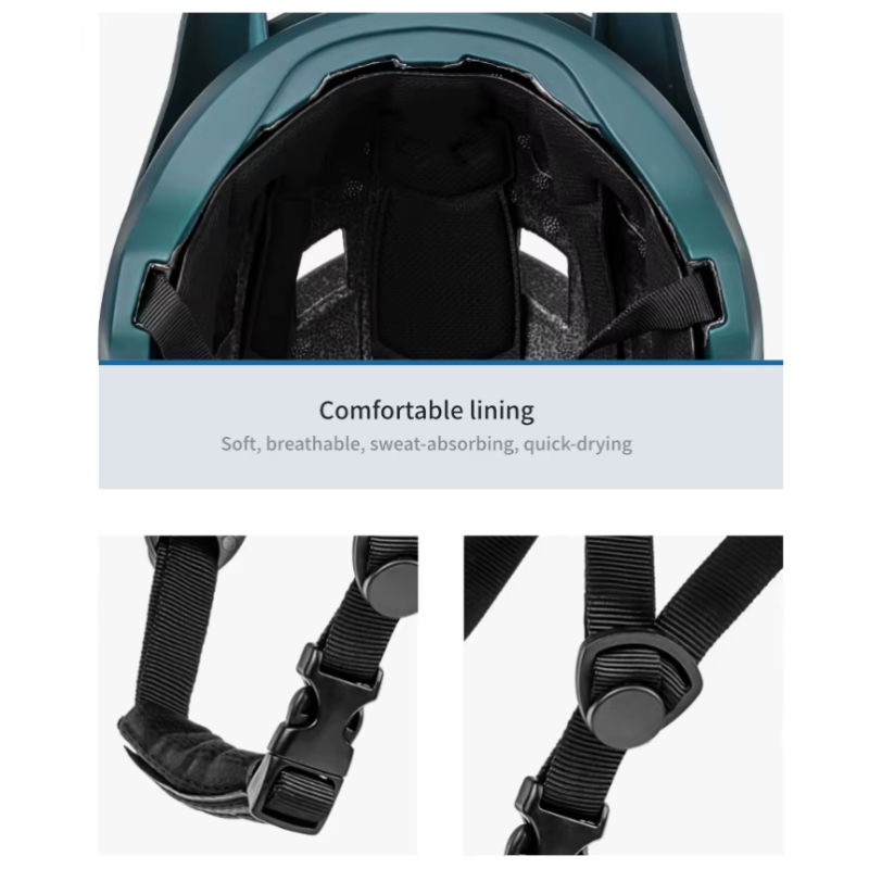 BATFOX Sykkelhjelm Terrengsykkelhjelm for menn kvinner In-Mold Teknologi Lett og Justerbar Størrelse