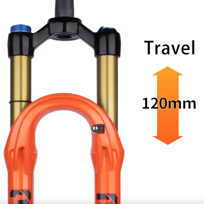 BOLANY terrengsykkelgaffel 27,5 tommers luftfjæringsgaffel for optimal sykkelkomfort og responsiv sykkelhåndtering