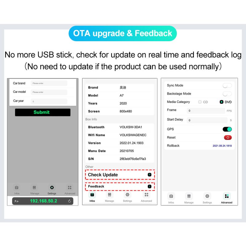 CarlinKit 4.0 Trådløs CarPlay-boks Oppgrader Audi VW Kia med Enkel Plug and Play Forbedret Bilteknologi