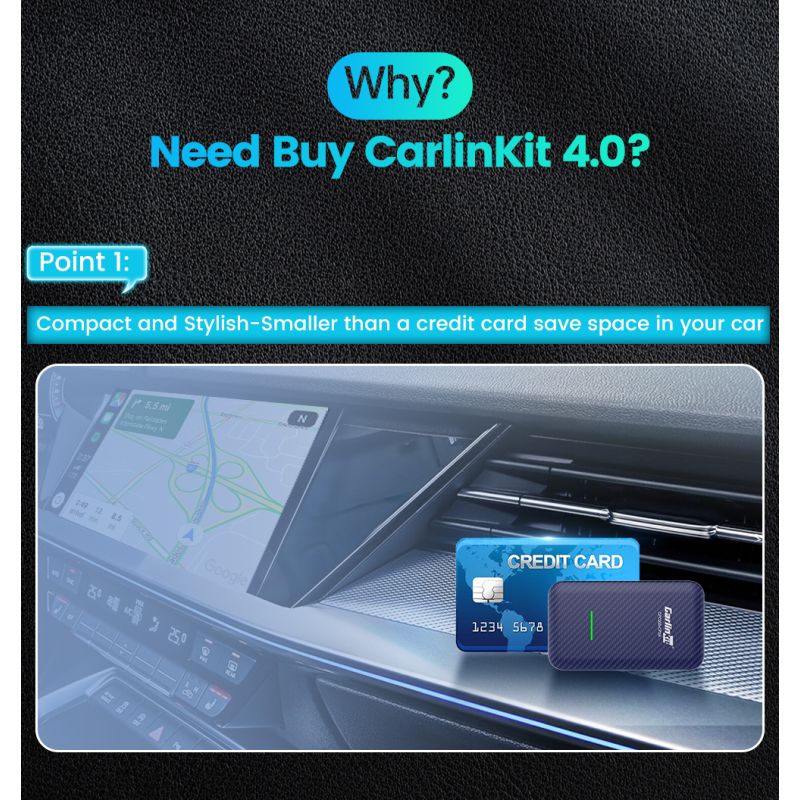 CarlinKit 4.0 Trådløs CarPlay-boks Oppgrader Audi VW Kia med Enkel Plug and Play Forbedret Bilteknologi