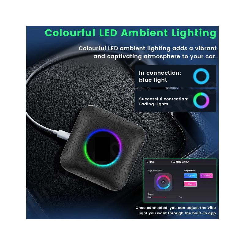 CarlinKit Smart TV Box Android 13 for biler Streaming YouTube Netflix Qualcomm 8 kjerner Biltur Underholdning