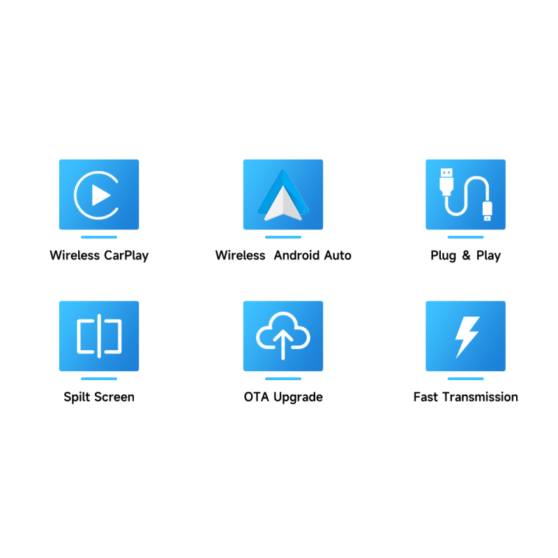 CarlinKit 2air 5.0 CarPlay Android Auto Trådløs Adapter Sømløs Integrasjon for Kabelfri Kjøring i Bil