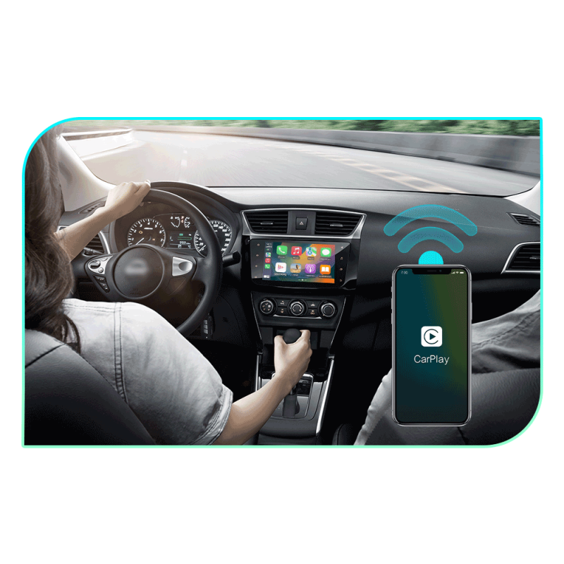 CarlinKit 2air 5.0 CarPlay Android Auto Trådløs Adapter Sømløs Integrasjon for Kabelfri Kjøring i Bil