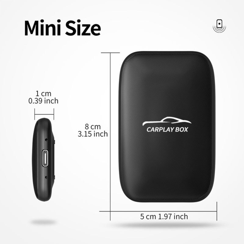 Carplay Box Trådløs Android Auto Adapter Universell Multimedia Stream Netflix YouTube Kablet til Trådløst