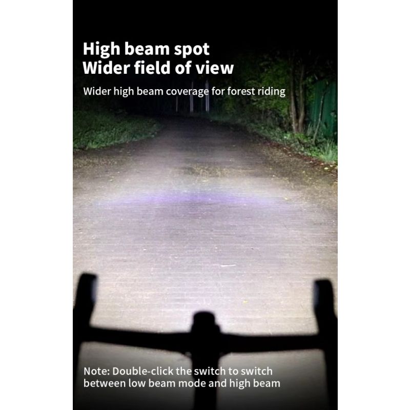 Magicshine CBL1600 kraftig sykkellys 1600 lumen for MTB nattsykling hengende avskårne kabel styrefeste