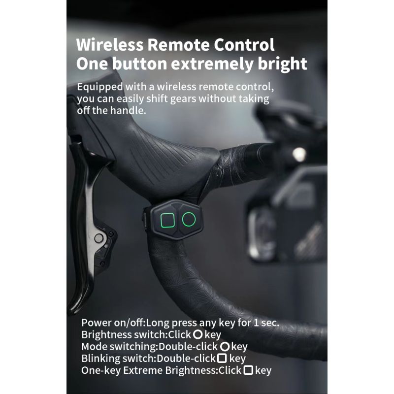 Magicshine CBL1600 kraftig sykkellys 1600 lumen for MTB nattsykling hengende avskårne kabel styrefeste