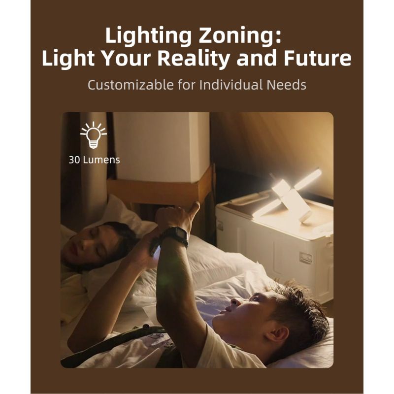 Klarus CL2 750 lumen frifellbar campinglys med øyepleie og 7 lysmoduser ideell for innendørs og utendørs belysning