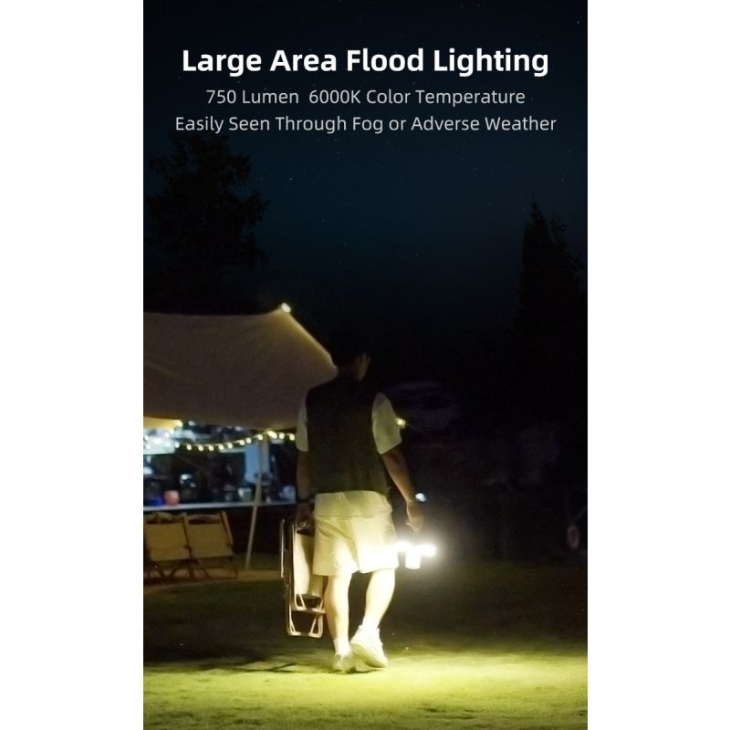 Klarus CL2 750 lumen frifellbar campinglys med øyepleie og 7 lysmoduser ideell for innendørs og utendørs belysning