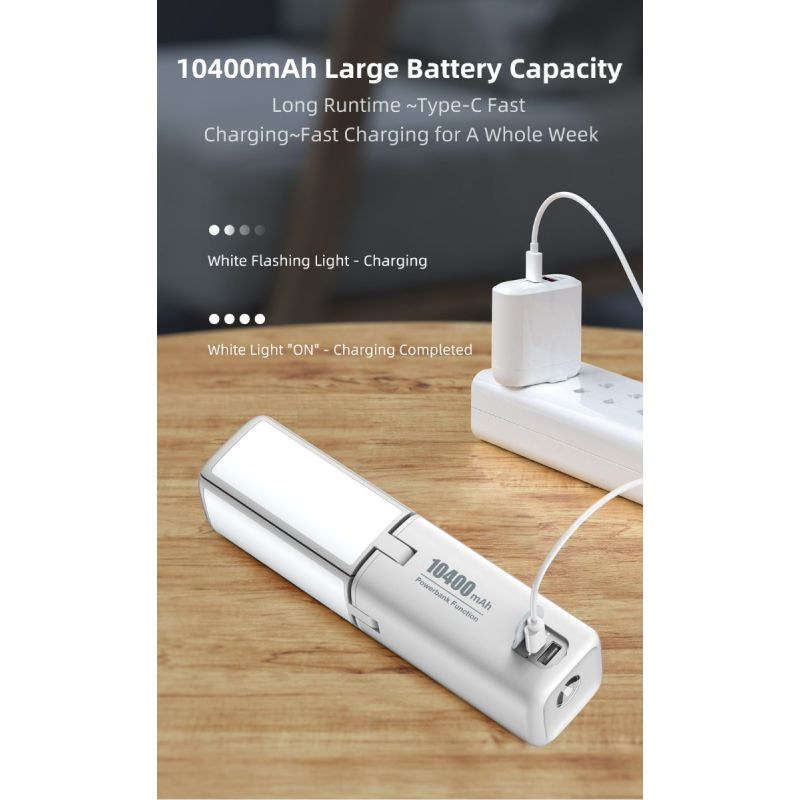 Klarus CL2 750 lumen frifellbar campinglys med øyepleie og 7 lysmoduser ideell for innendørs og utendørs belysning