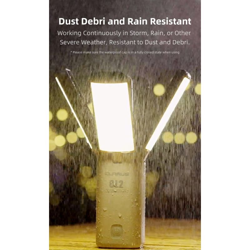 Klarus CL2 750 lumen frifellbar campinglys med øyepleie og 7 lysmoduser ideell for innendørs og utendørs belysning