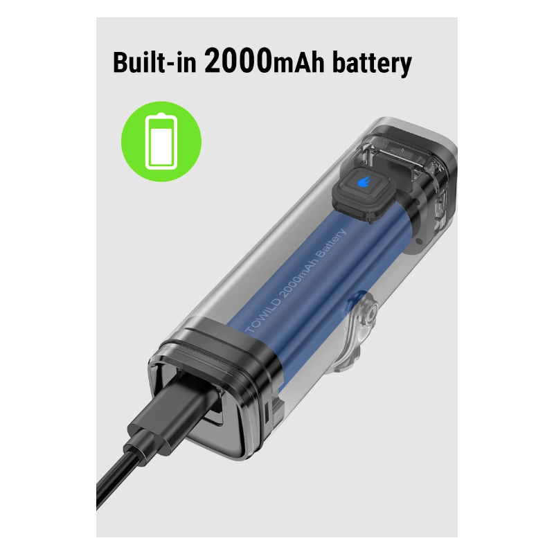 TOWILD CL600 sykkellys USB oppladbar frontlampe LED høy lumen belysning sykkelsikkerhet vanntett design