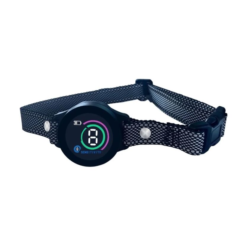 Oppladbar Hund Bjeff Kontroll med Intelligent Bjeffgjenkjenning Komfortabel Treningshalsbånd for Hunden din