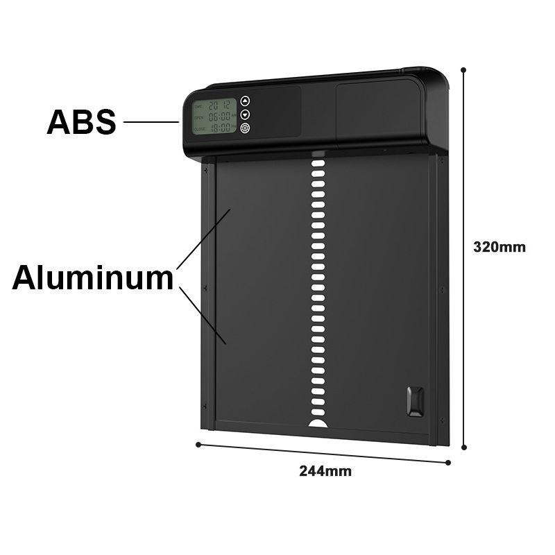 Intelligent automatisk hønsehusdør med enkel installasjon værbestandig for bakgårdshøns slitesterk automatisk dørmotor