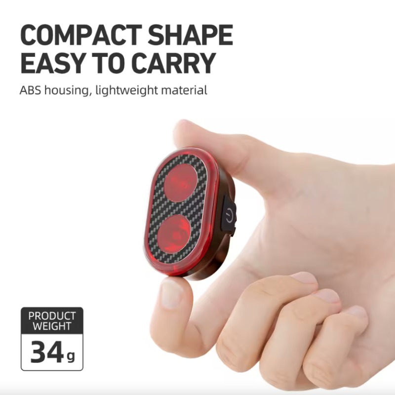 CYCLAMI CY200 Smart bremsesensor LED sykkellys for sikker sykkelsikkerhet vanntett IPX6 høy synlighet