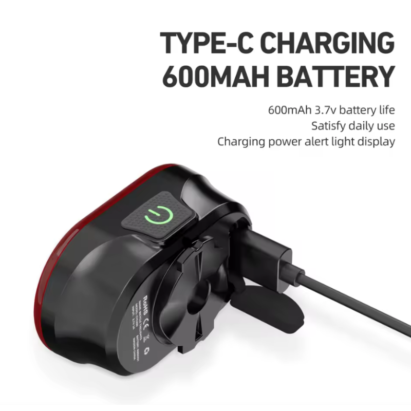 CYCLAMI CY200 Smart bremsesensor LED sykkellys for sikker sykkelsikkerhet vanntett IPX6 høy synlighet