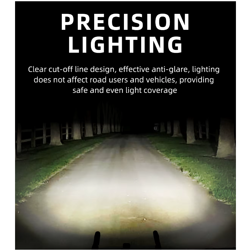 Hengende Cut-off Kabel Sykkel Frontlys 1600LM med Trådløs Fjernkontroll og Høy Lysstyrke for Sykkelsikkerhet