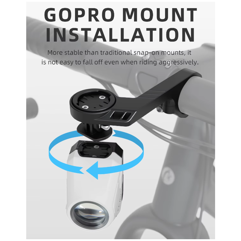 Hengende Cut-off Kabel Sykkel Frontlys 1600LM med Trådløs Fjernkontroll og Høy Lysstyrke for Sykkelsikkerhet