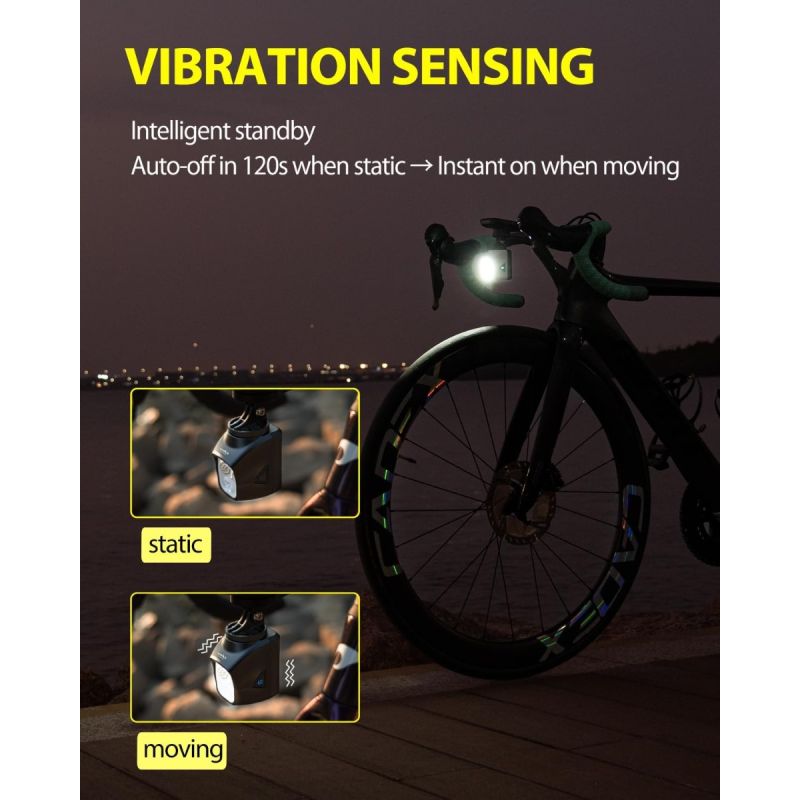 TOWILD DLite 1700 Sykkellykt: Optimal Synlighet med 1900 Lumen, USB Oppladbar, Vanntett!