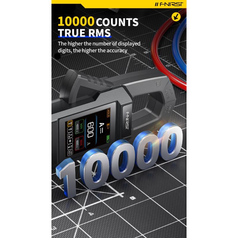FNIRSI DMC-100 Strømtang Multimeter: Automatisk & Intelligent Høypresisjons Universalmåler