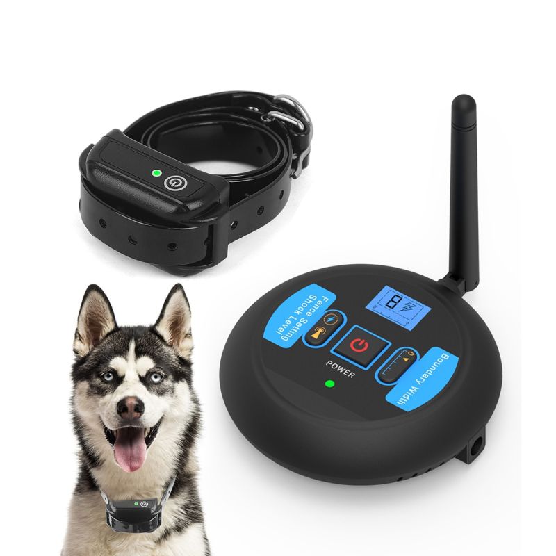 Innovativt trådløst elektrisk hundegjerdesystem med oppladbart treningshalsbånd for trygt lekeområde opptil 200m