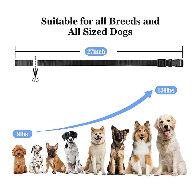 1000m Elektrisk Hundetreningshalsbånd med Fjernkontroll og Justerbare Moduser Oppladbart og Sikkert Verktøy