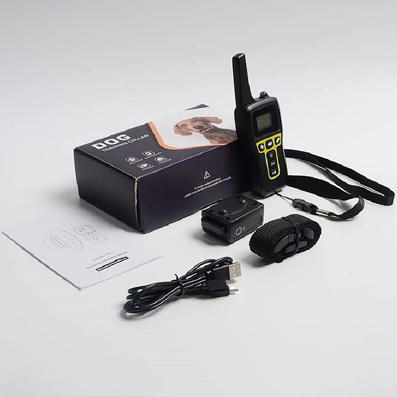 1000m Elektrisk Hundetreningshalsbånd med Fjernkontroll og Justerbare Moduser Oppladbart og Sikkert Verktøy