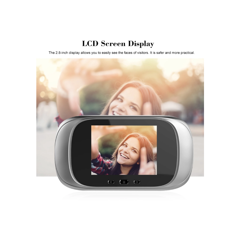 Digital Dørviser Kikkhullskamera Dørklokke 2.8