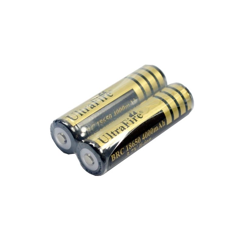 Ultrafire BRC 4000mAh 3.7V 18650 oppladbare batterier langvarig og miljøvennlig strømløsning for LED hodelykter