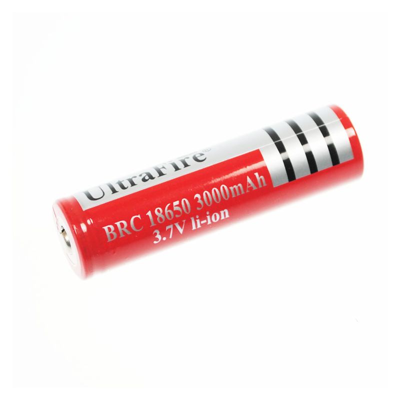Ultrafire BRC 3000MAH 3.7V LI-ION oppladbart 18650 batteri høy kapasitet langvarig energiforsyning norsk