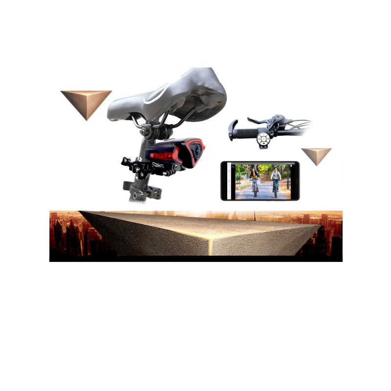 Sykkel baklysopptaker med 1080P kamera og smart trådløs fjernkontroll sykkelsikkerhet baklys