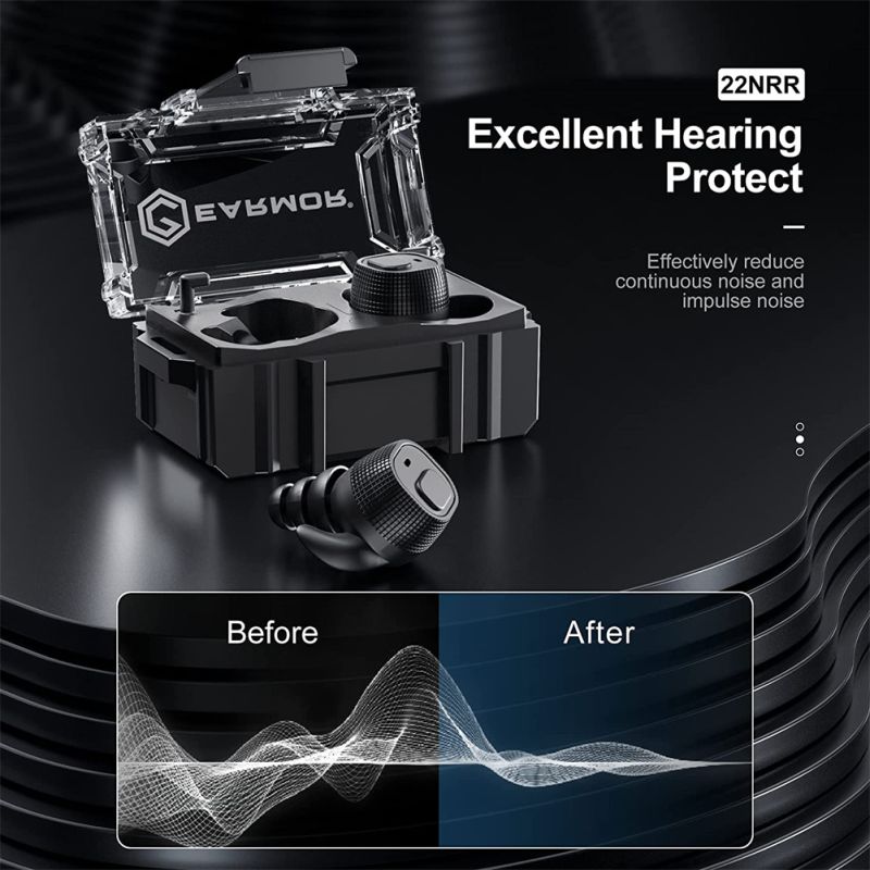 EARMOR M20 taktiske ørepropper avansert støyreduksjon sikkerhet for hørsel høyt støymiljø komfort rettshåndhevelse