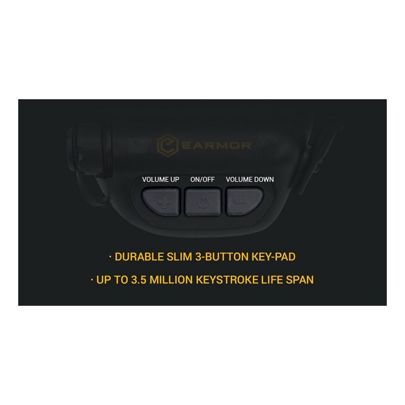 Skytterøreklokker EARMOR M32 MOD1 taktisk headset med støyreduksjonsteknologi og behagelig passform