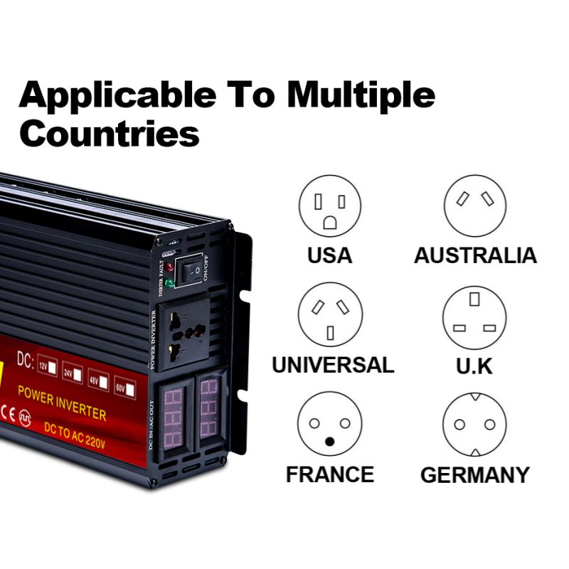 EASUN ren sinusbølge strømomformer 2000W-5000W med høy ytelse 12V/24V til 220V beskytte sensitive apparater