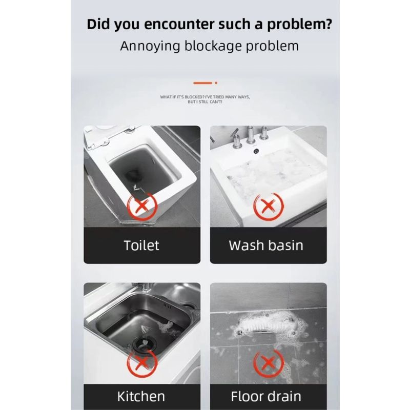 Elektrisk kloakkmudreverktøy med høytrykksteknologi for effektiv blokkering fjerning slitesterkt VVS-verktøy