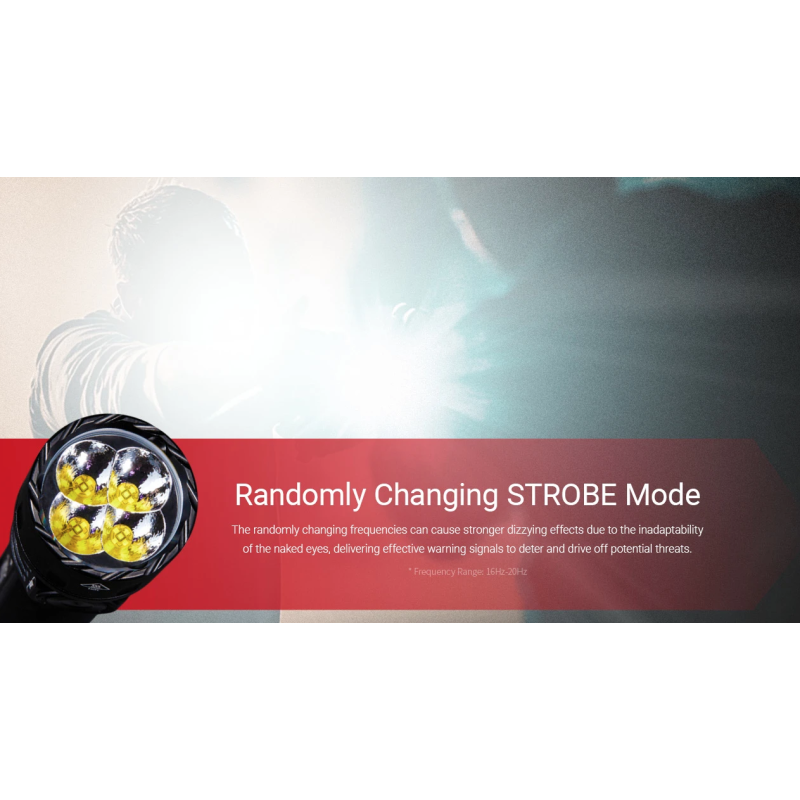 Nitecore EX7 Lommelykt 6000 Lumen - USB-C Oppladbar Kraftig Lys for Friluftsliv & Søk/Redning