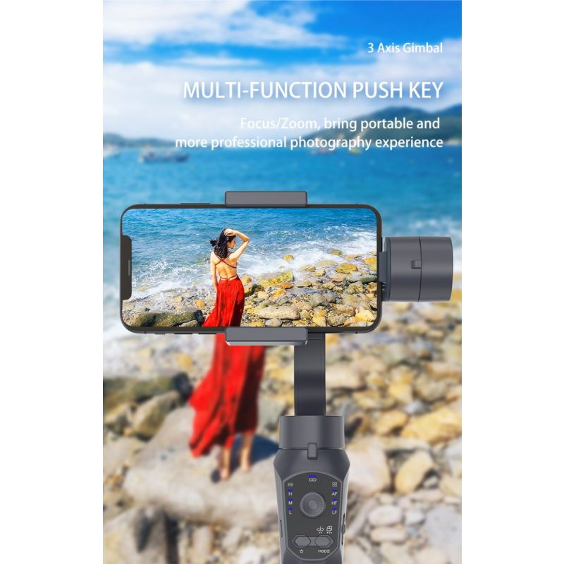F10 Pro Stabilisator 3-akset Telefon Gimbal for Mobil Filmskaping og Fotografering Smarttelefonkompatibilitet