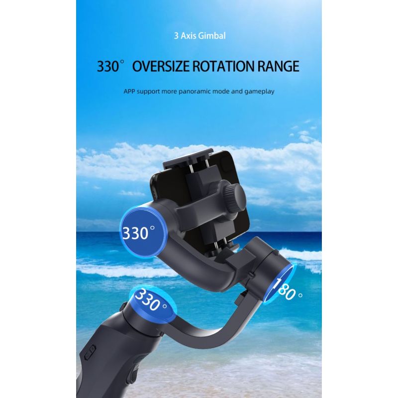 F10 Pro Stabilisator 3-akset Telefon Gimbal for Mobil Filmskaping og Fotografering Smarttelefonkompatibilitet